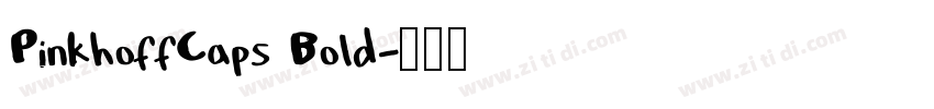PinkhoffCaps Bold字体转换